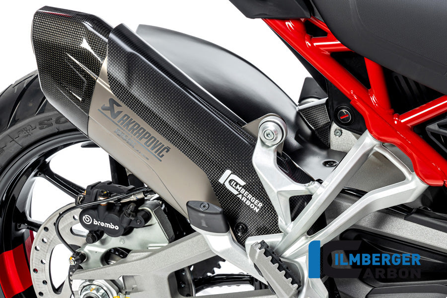 Ilmberger Carbon Protection On The Silencer Matt (Akrapovic Muffler) Multistrada V4