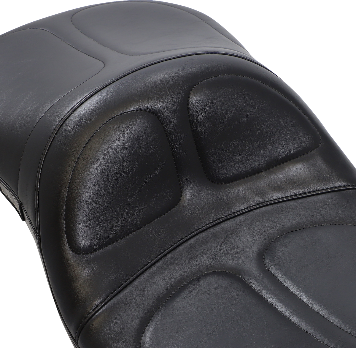 Le Pera Maverick Daddy Long Legs Seat - Black - Stitched - FLT/FLHT '97-'01