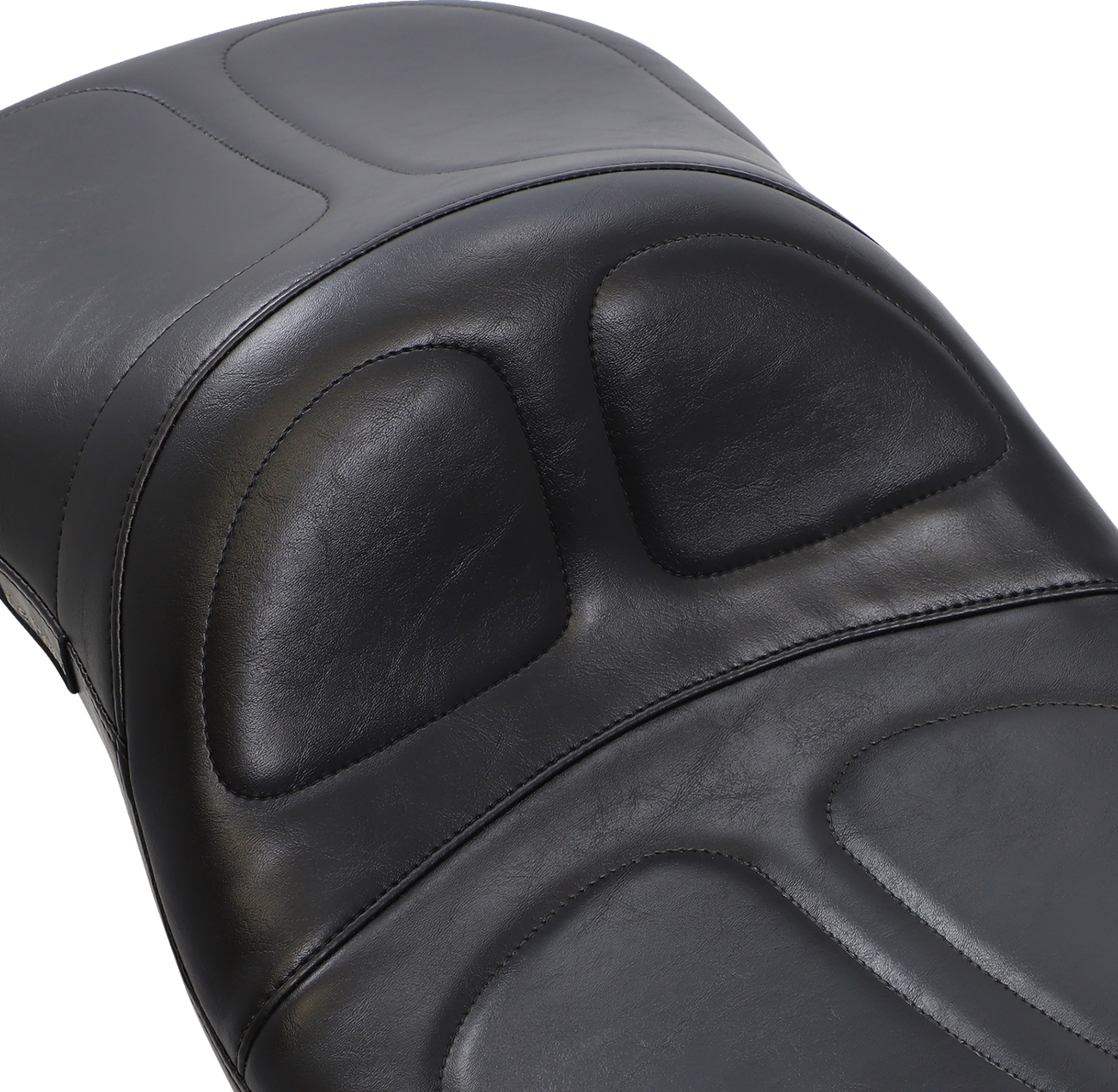 Le Pera Maverick Daddy Long Legs Seat - Black - Stitched - FLT/FLHT '97-'01