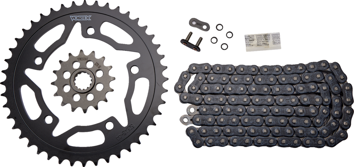 Vortex Chain And Sprocket Kit - HFRS - Black - Suzuki GSX-R750/1000