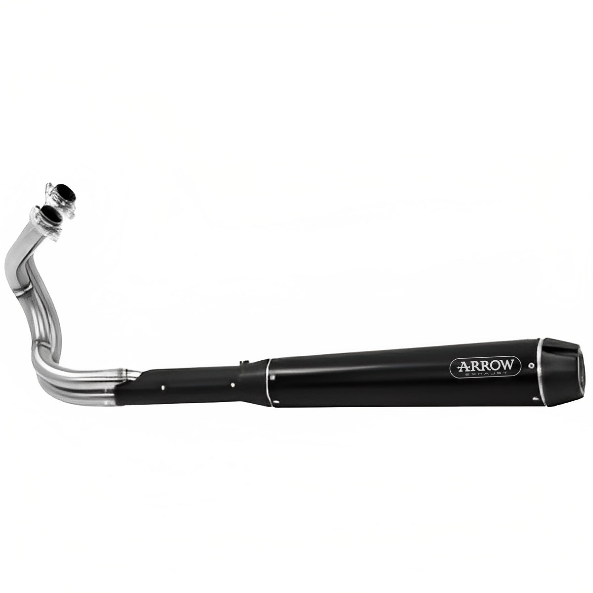 74501RBN Full System Rebel With Aluminium Dark Rear End Cap