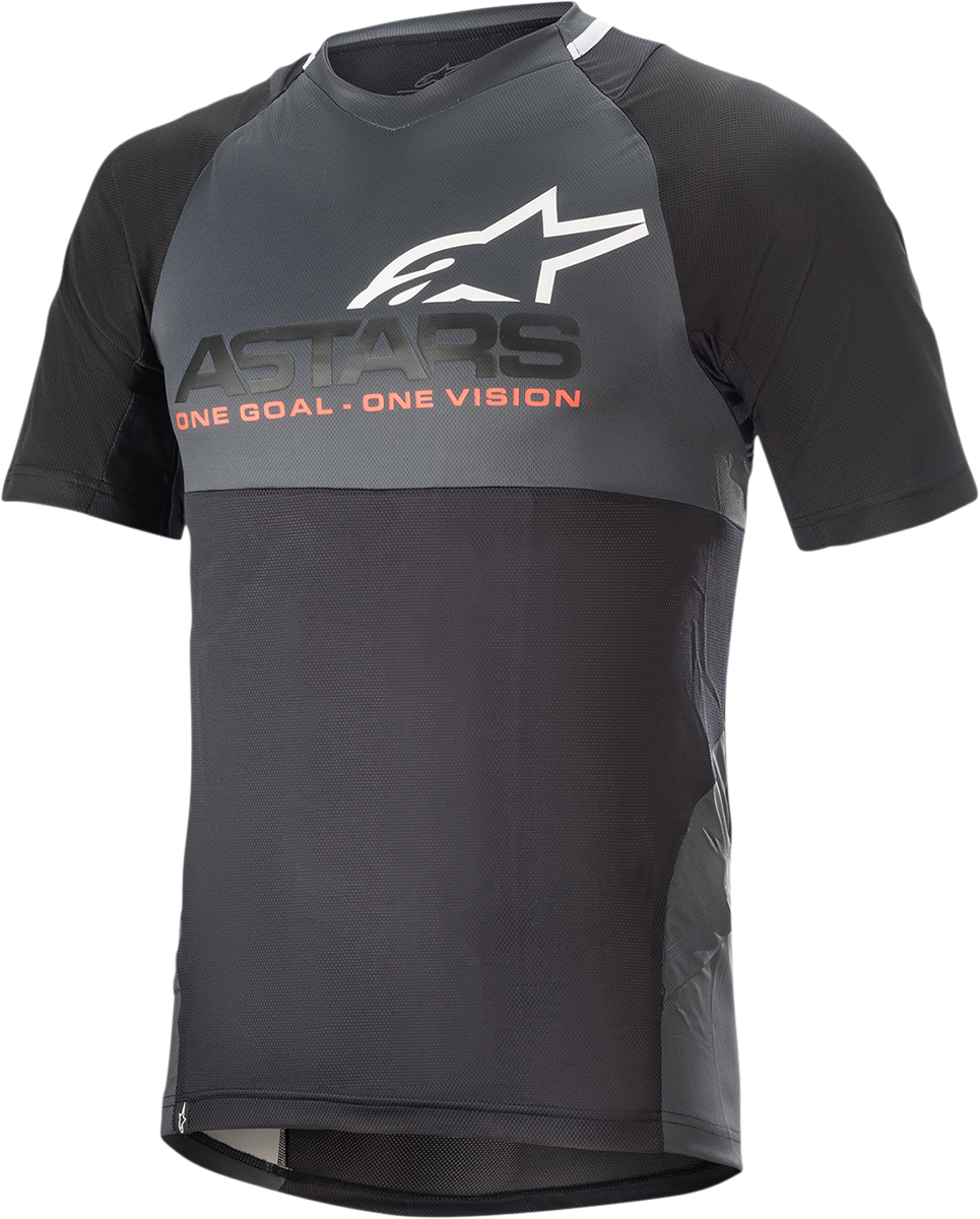 Alpinestars Drop 8.0 Short-Sleeve Jersey - Black/Coral - Medium