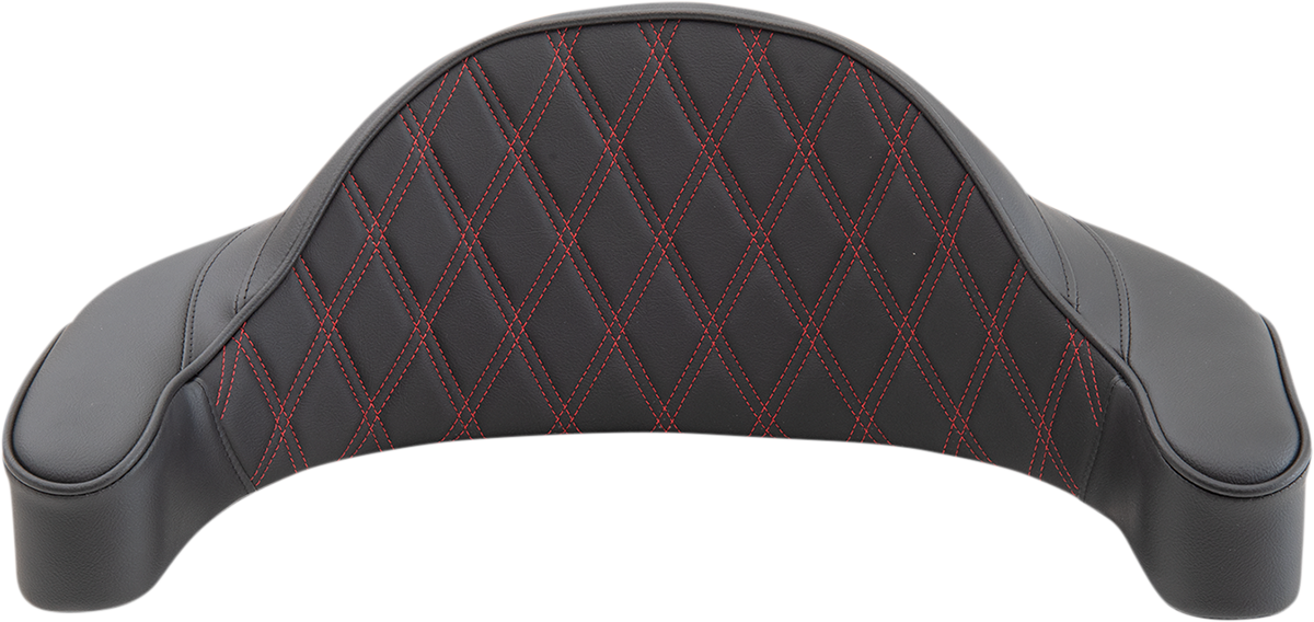 Drag Specialties Seats King-Pak Pad - Double Diamond - Red Thread - Road King '94-'13