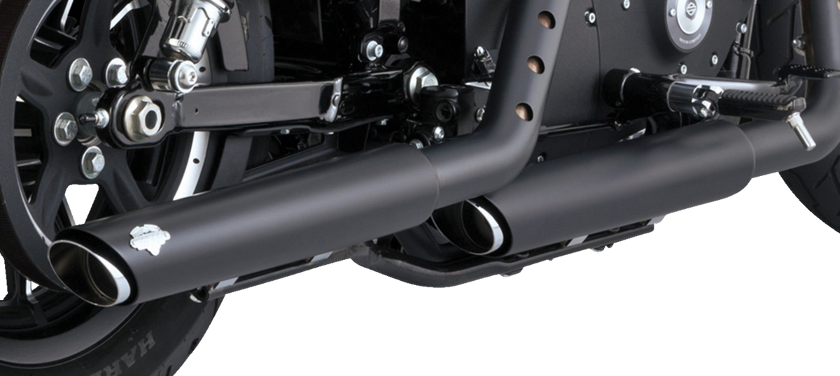 Vance & Hines 3" Twin Slash Slip-On Mufflers - Black