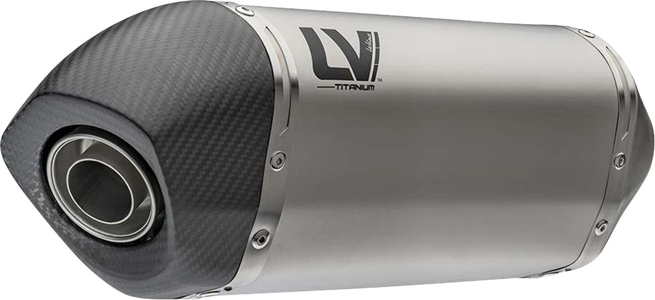 LeoVince LV-14 Slip-On Muffler - Titanium - Aprilia Tuareg 660