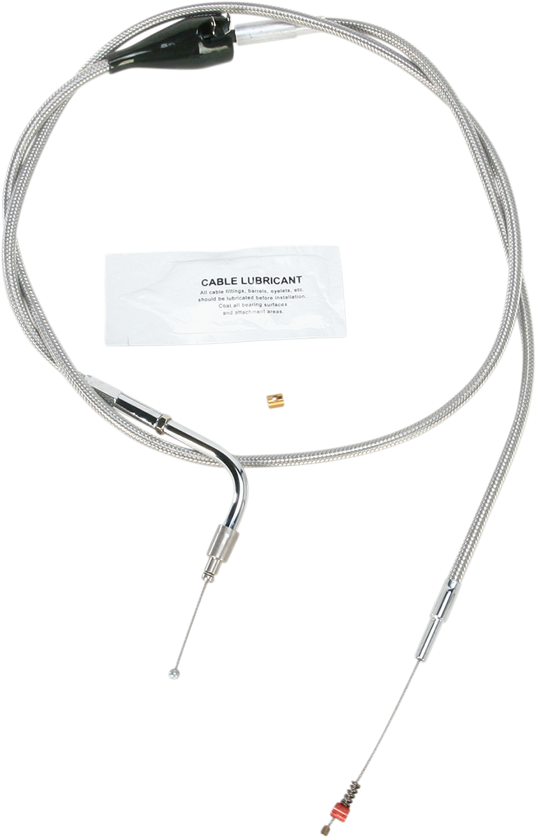 Barnett Stainless Steel Idle Cable - Cruise - +8" - '02-'06 FLH
