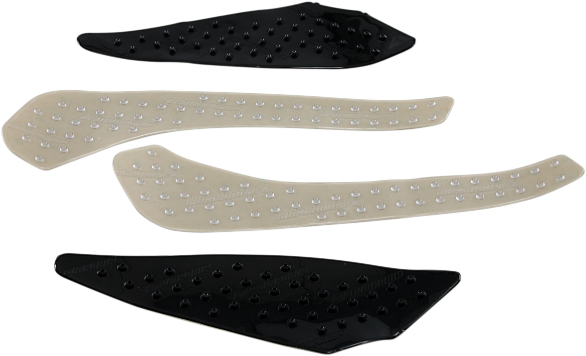 StompGrip Tank Grips - Volcano - Black/Clear - Suzuki - GS '18-'23