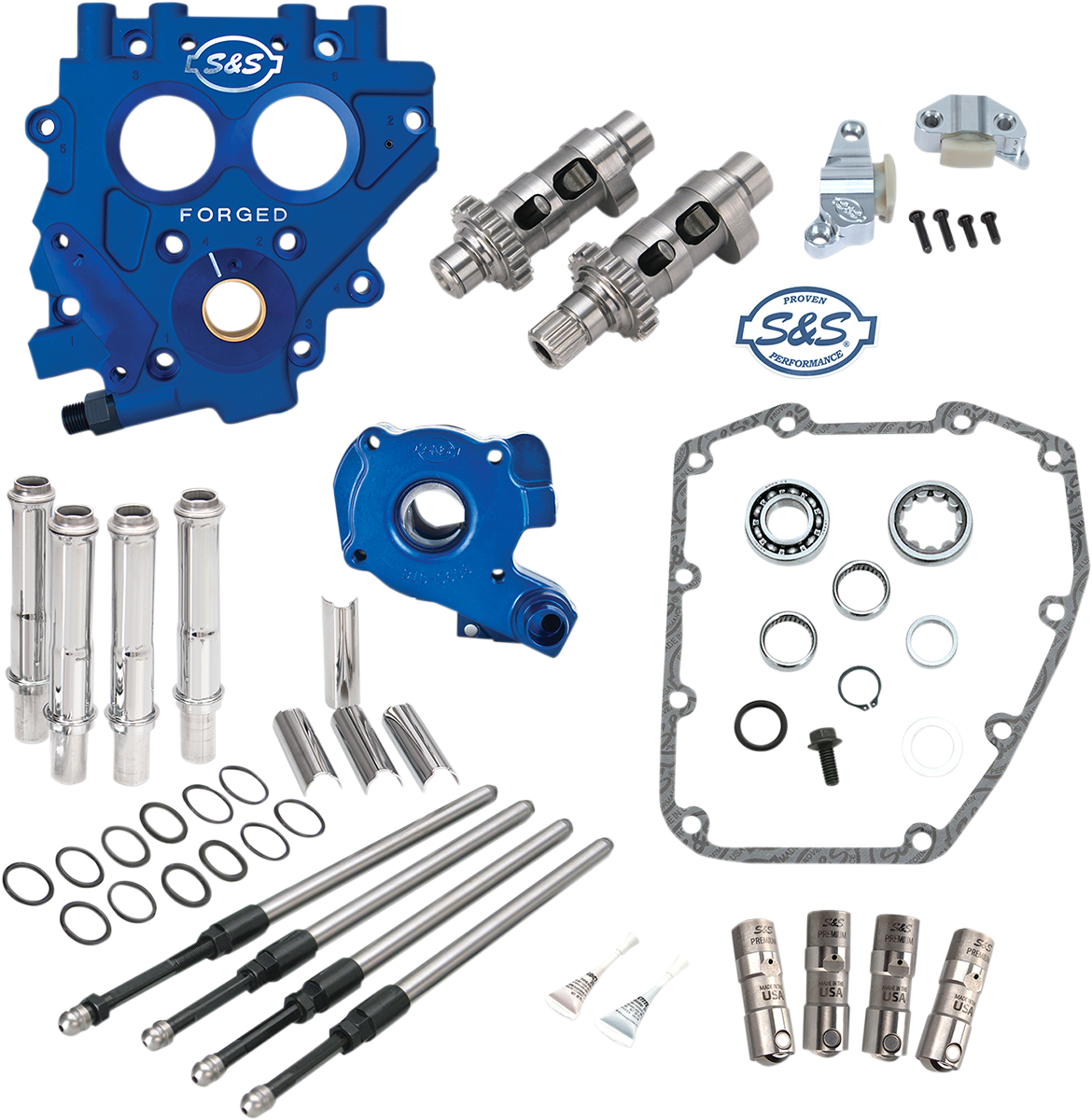 S&S Cycle Cam Chest With Plate Kit - 585CE - Easy Start Cams - Twin Cam