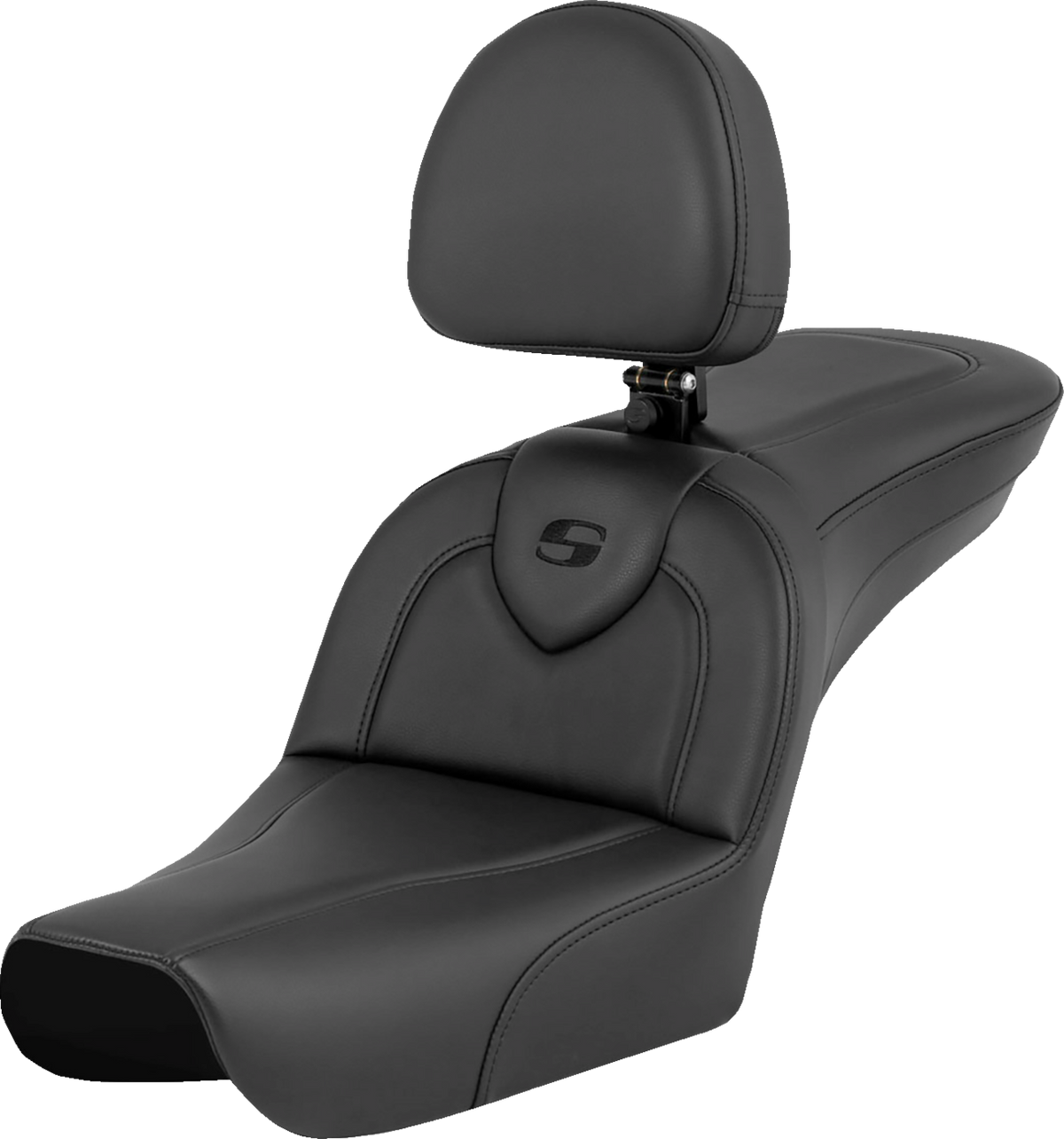 Saddlemen RoadSofa™ - Black - With Driver Backrest - FXDWG '04-'05