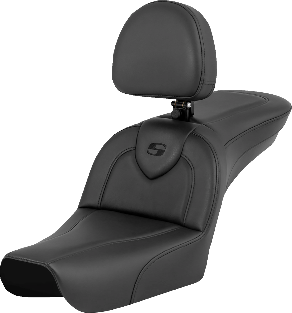 Saddlemen RoadSofa™ - Black - With Driver Backrest - FXDWG '04-'05