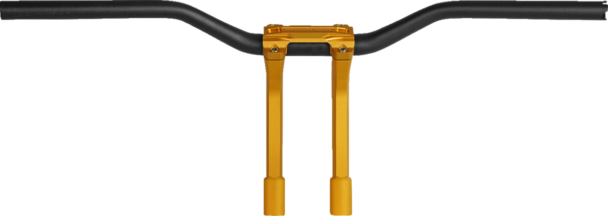 Performance Machine (PM) Phatbar &amp; Riser Kit - Internal Wiring - 9" - Gold Ops