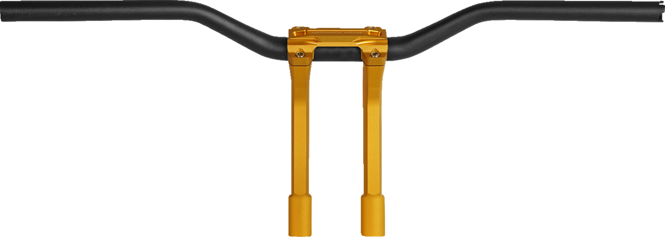Performance Machine (PM) Phatbar & Riser Kit - Internal Wiring - 9" - Gold Ops