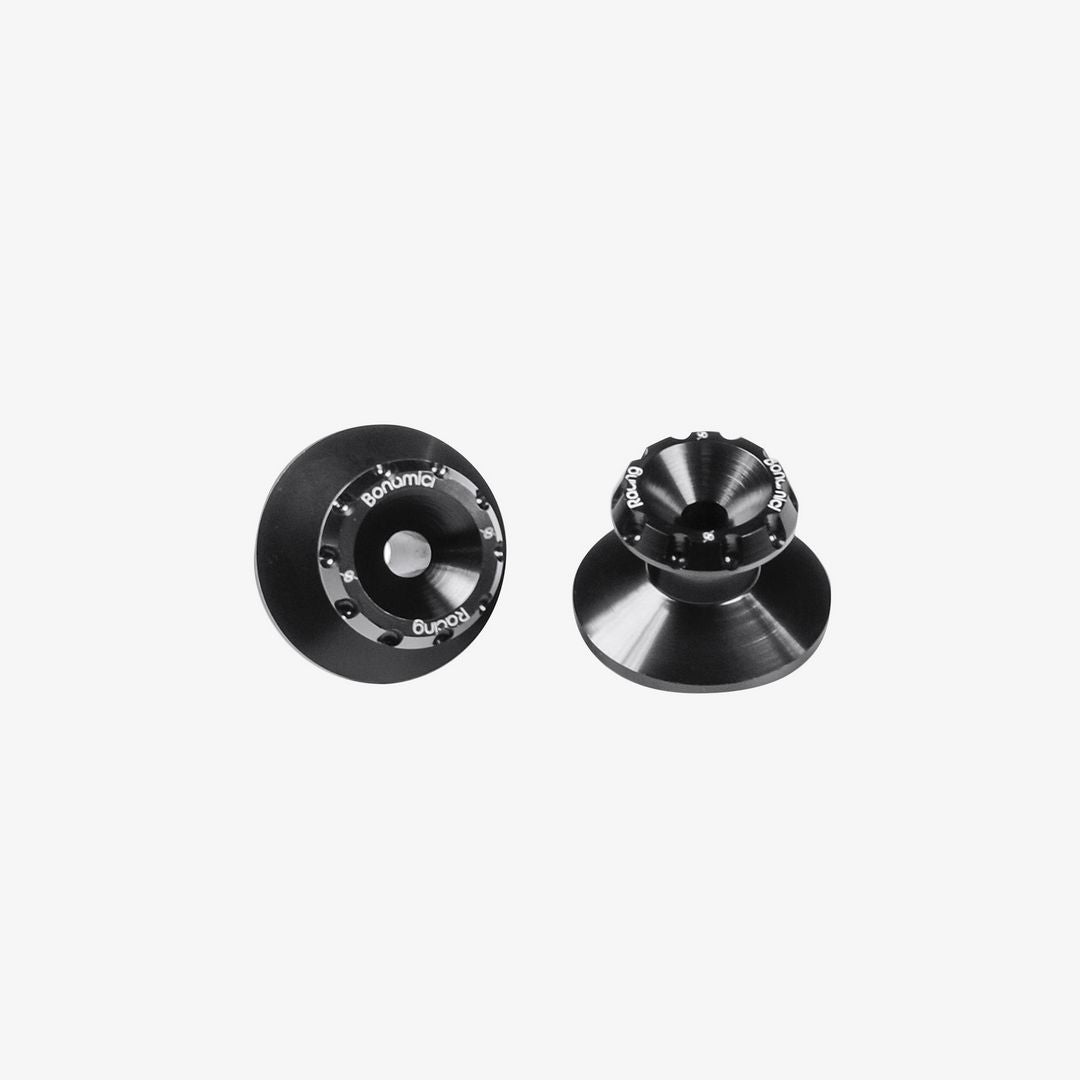 Bonamici Racing Swingarm Spools - Classic "Racing" - Ø 6mm - Nero