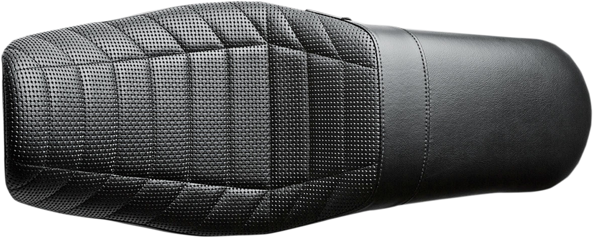 Le Pera Daytona Sport Seat - Flat Track Stitch - Black - Dyna '06-'17