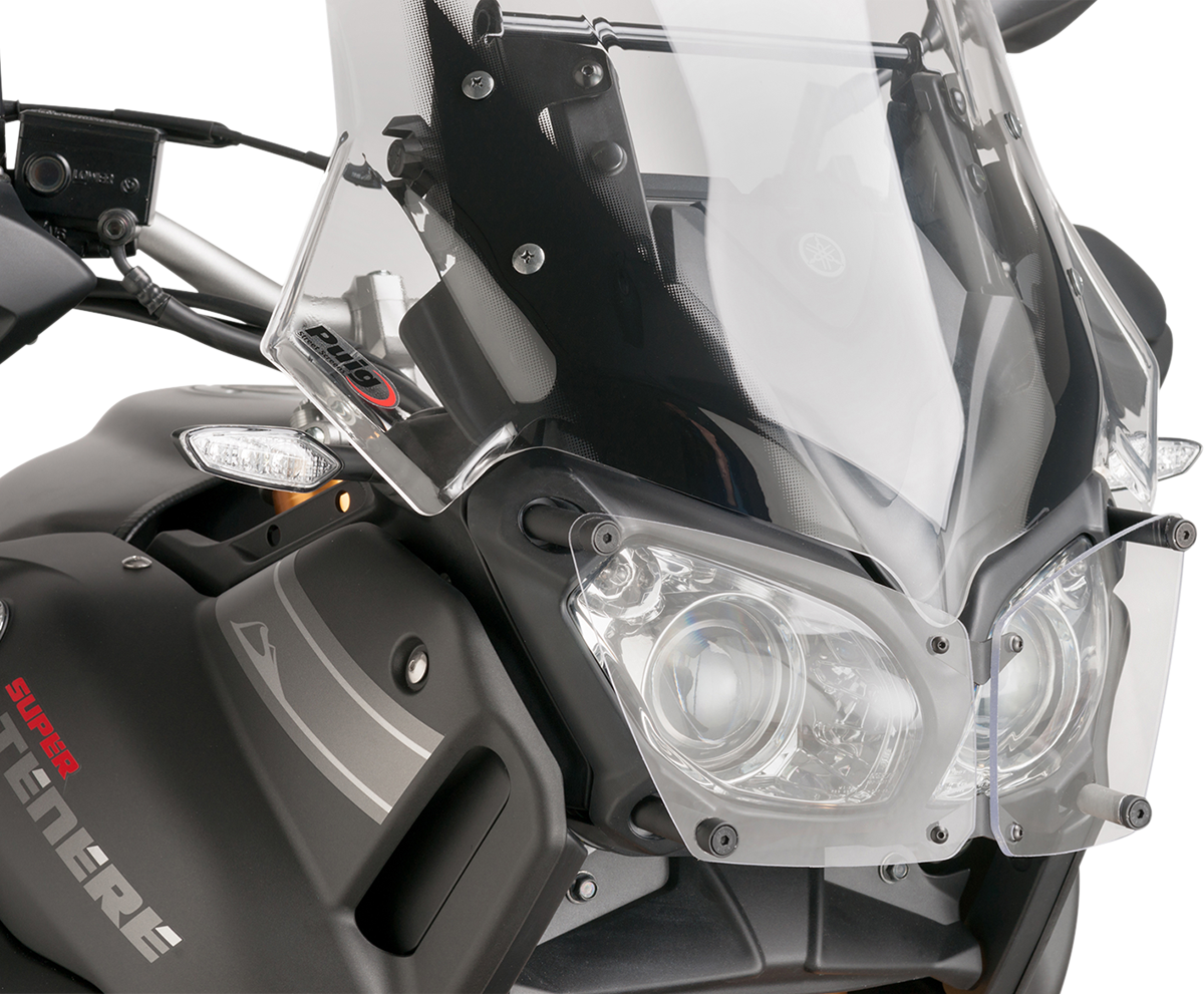 PUIG HI-Tech Parts Protective Headlight Cover - Clear - '10-'22 Super Tenere 1200
