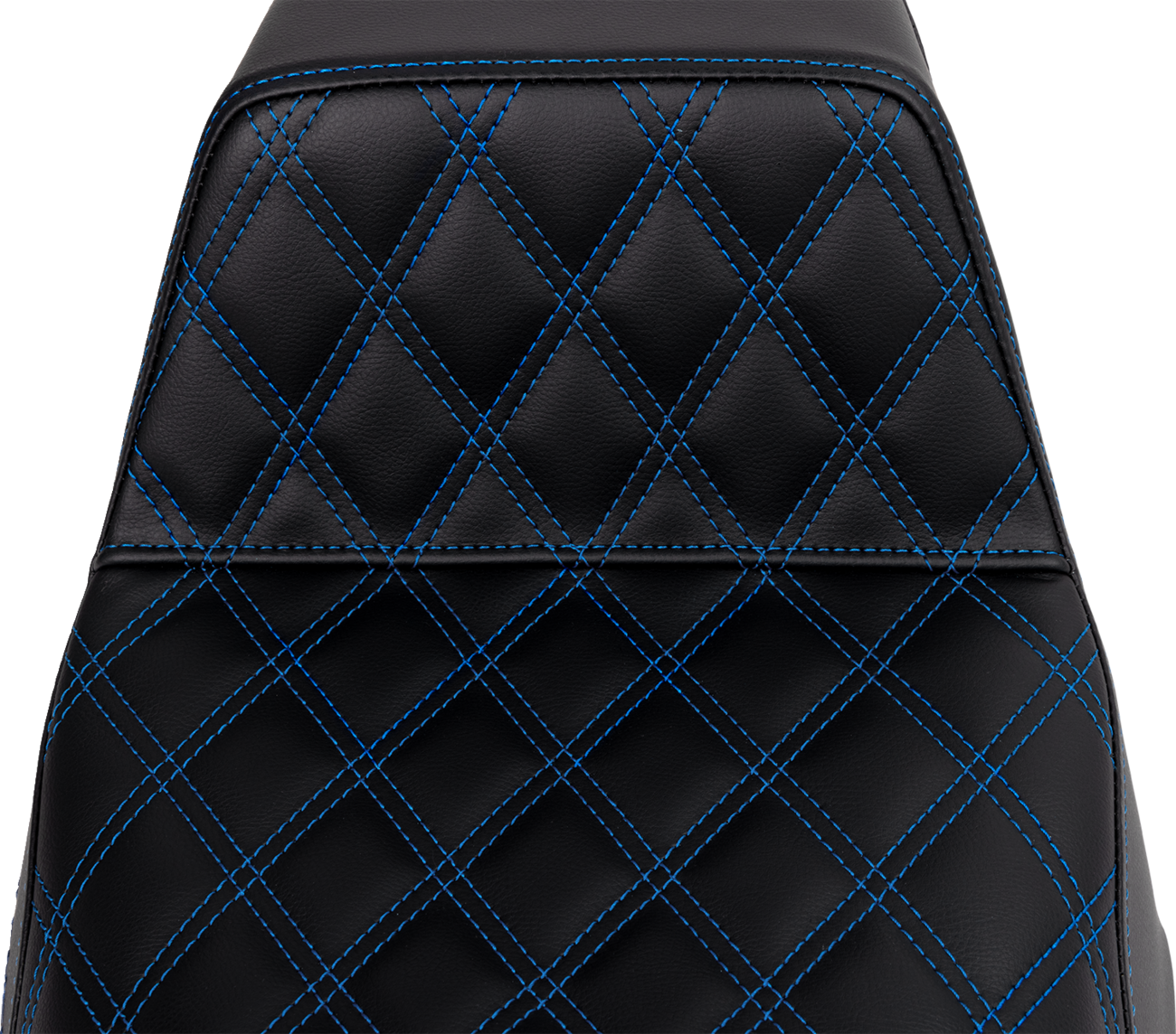 Saddlemen Step-Up Seat - Front Lattice Stitch - Blue Stitch - FLH/FLT '08-'23