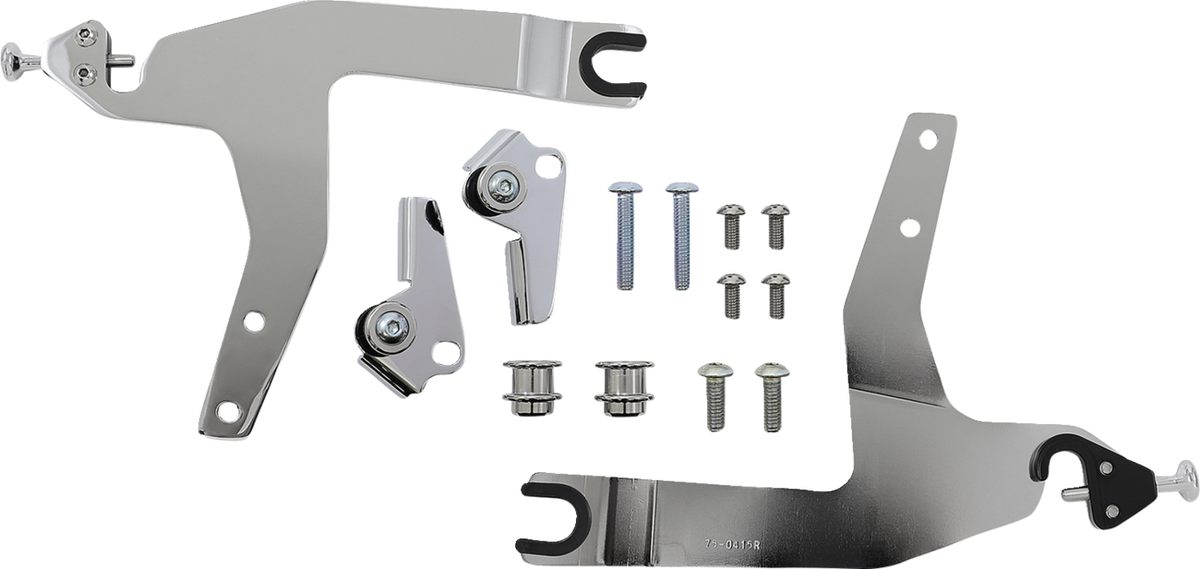 Cobra Backrest Kit - 14" - Chrome - Softail
