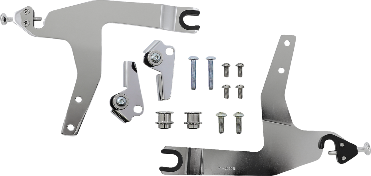 Cobra Backrest Kit - 14" - Chrome - Softail