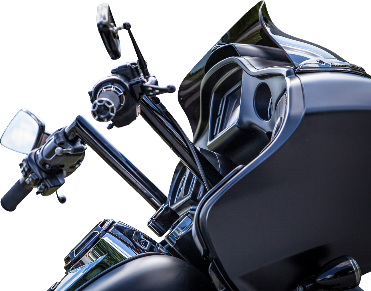 Khrome Werks Buck-50 Handlebar - FLT - 12" - Black