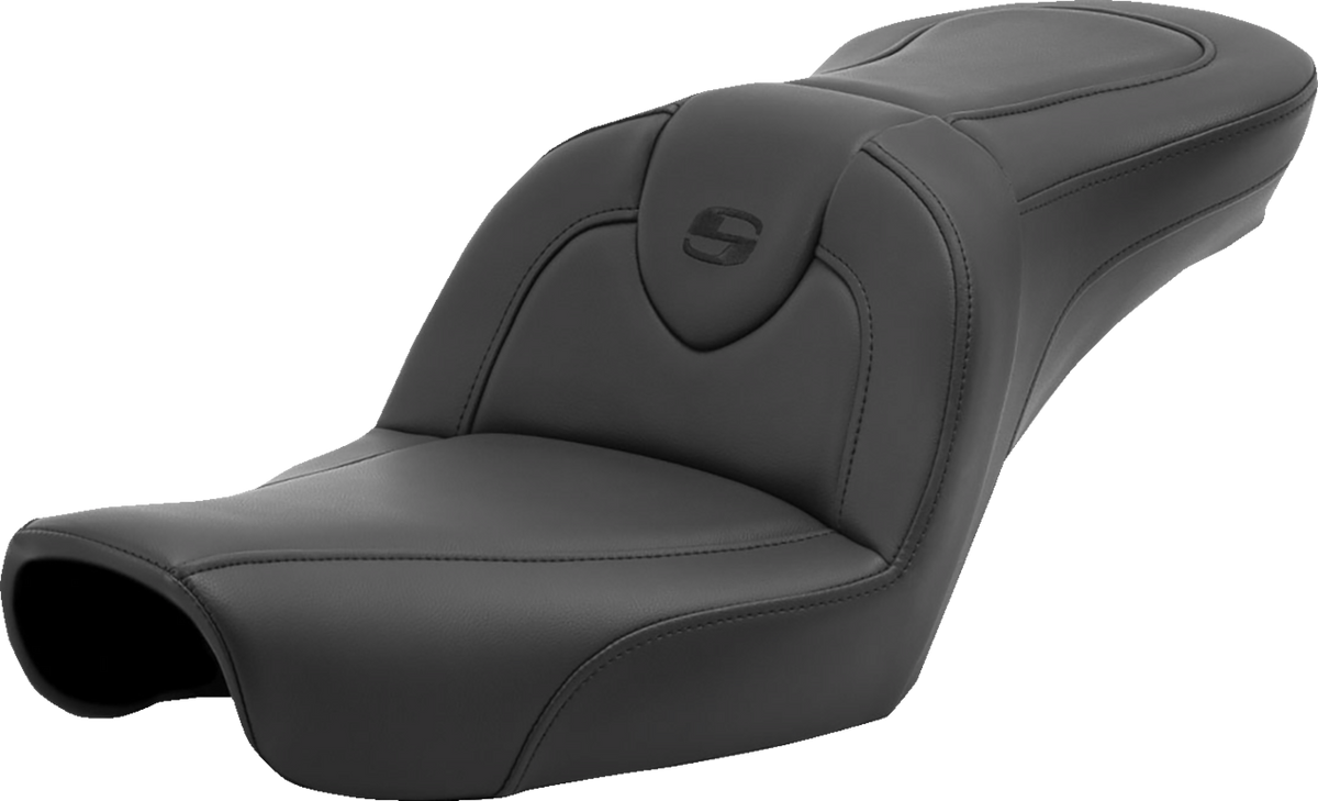 Saddlemen Roadsofa™ Seat - Without Backrest - Black/Black Stitching - FXD '96-'03
