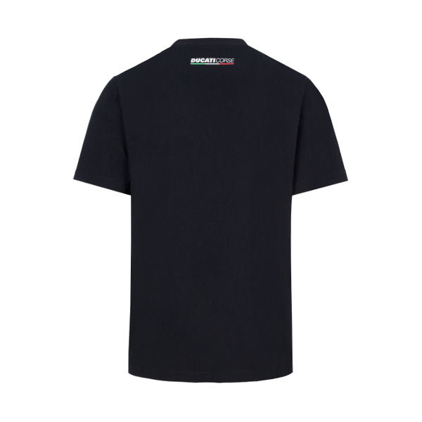 Ducati Corse Crest Logo Official MotoGP Race Team T-Shirt - Black