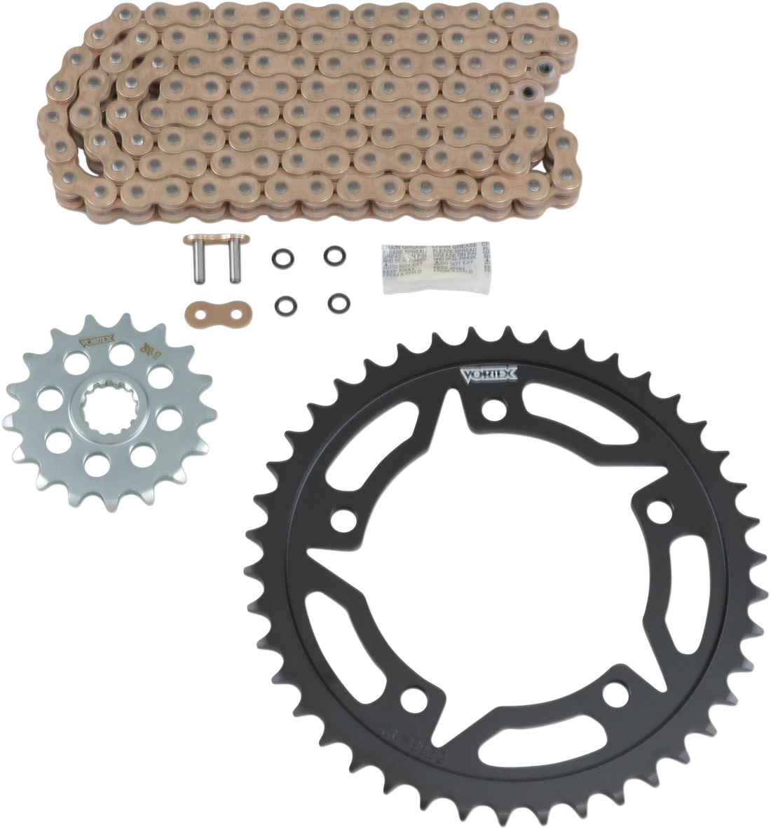 Vortex Chain And Sprocket Kit - WSS - Gold - Suzuki GSX-S 750/Z