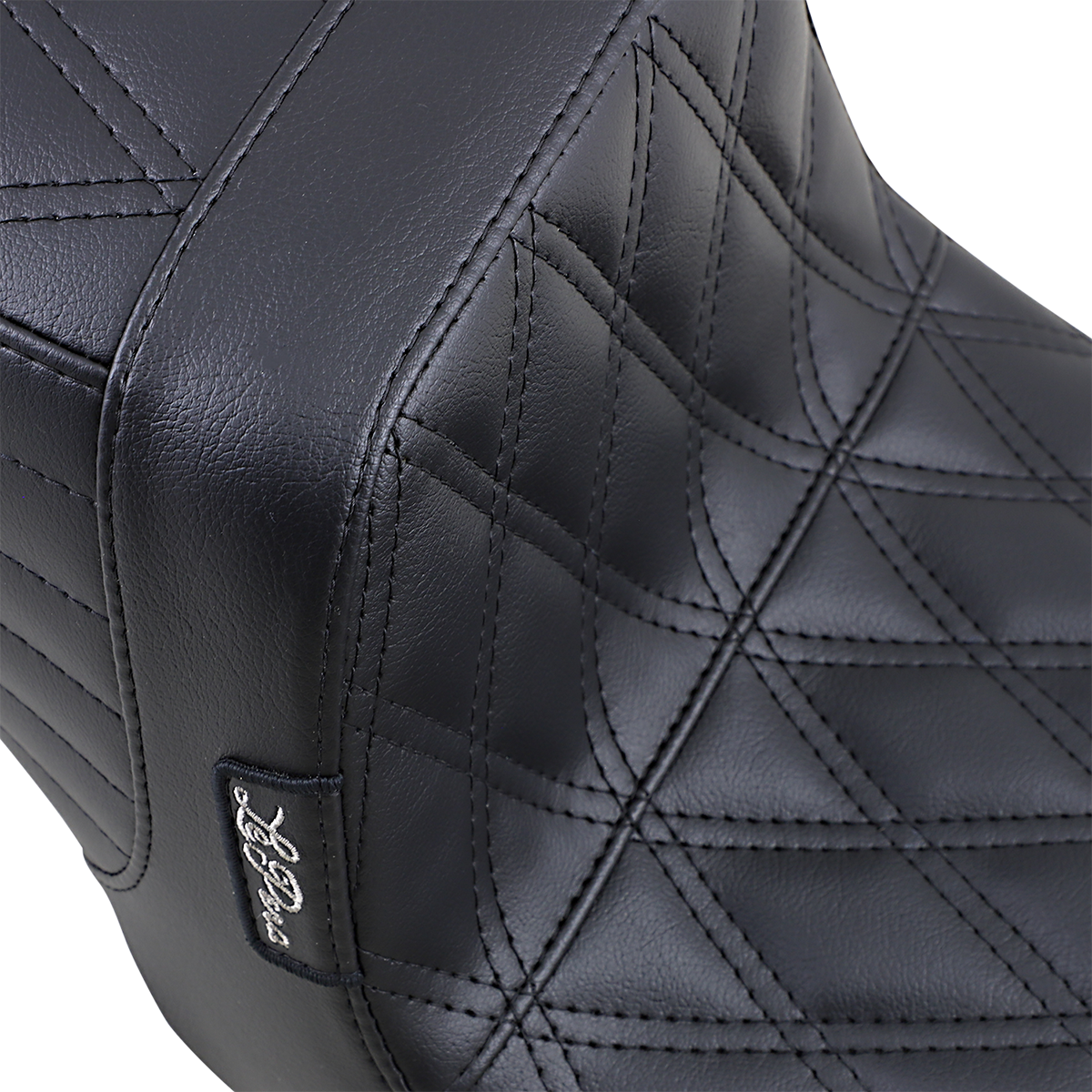 Le Pera Tailwhip Seat - Double Diamond - Black - FXD '99-'03