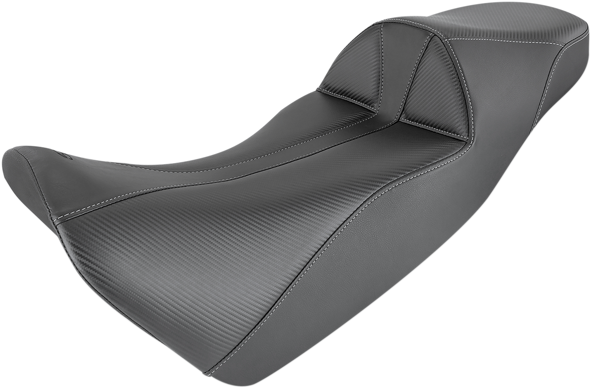Saddlemen Adventure Tour Seat - One-Piece - Standard - Stitched - Black - Africa Twin