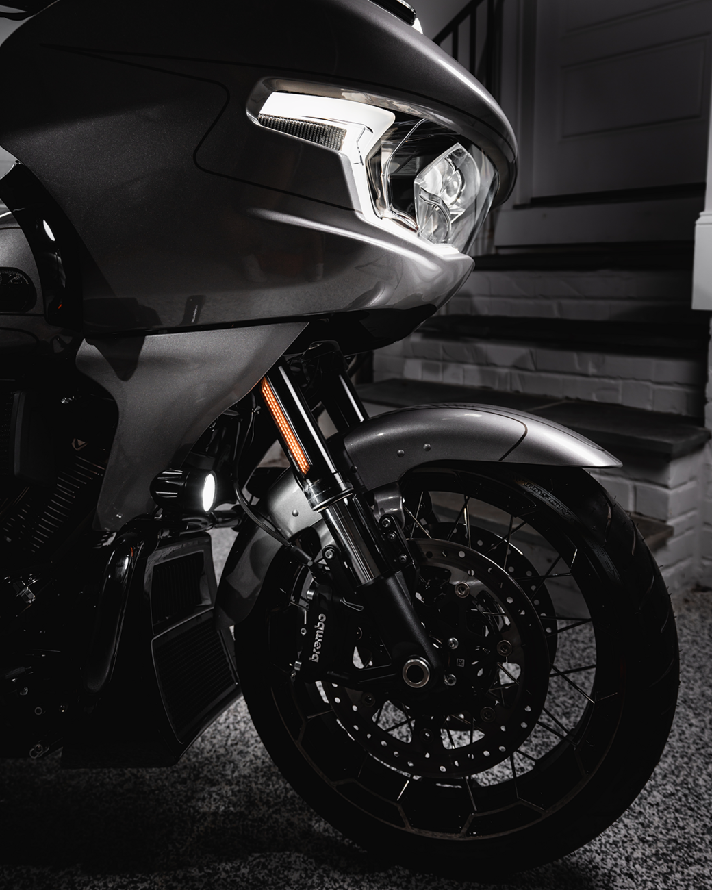 Custom Dynamics LED Fork Light - Smoke - Black