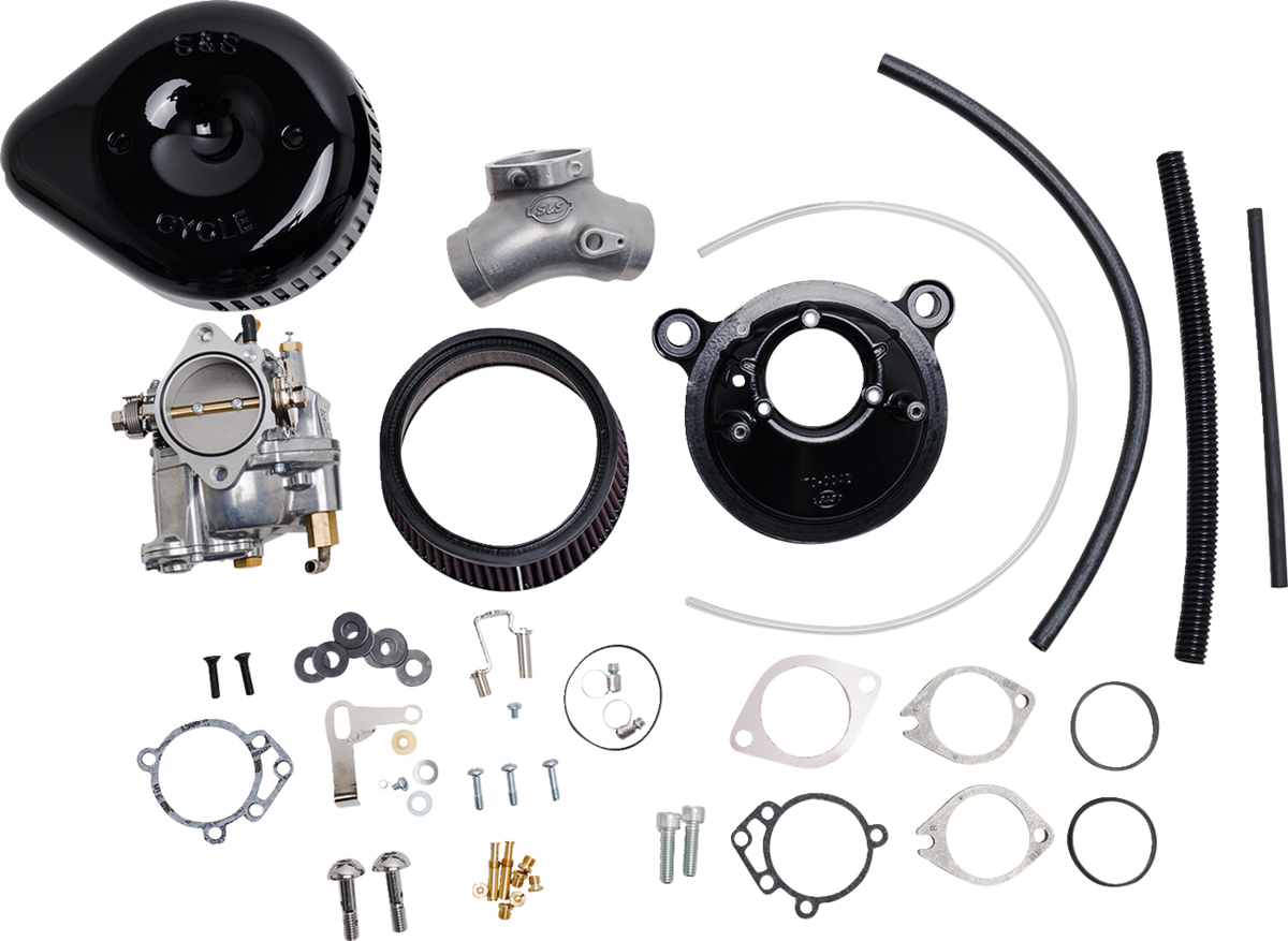 S&amp;S Cycle Super G Carburetor With Stealth Air Cleaner Kit - Gloss Black - Evolution Big Twin