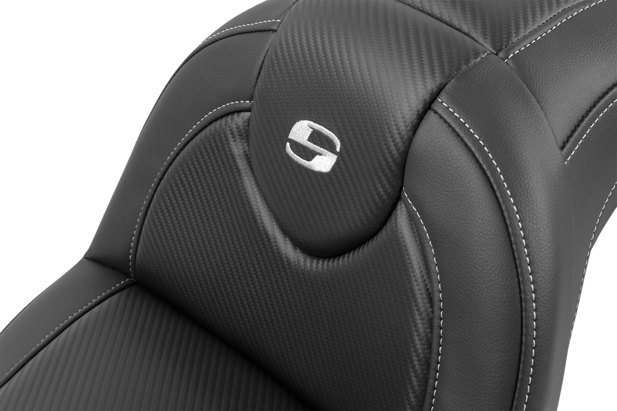 Saddlemen Roadsofa™ Seat - With Backrest - Carbon Fiber - FXBR/S '18-'20