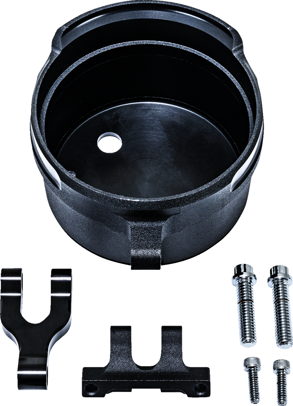 Performance Machine (PM) Gauge Relocation Kit - Round - Black Ops®