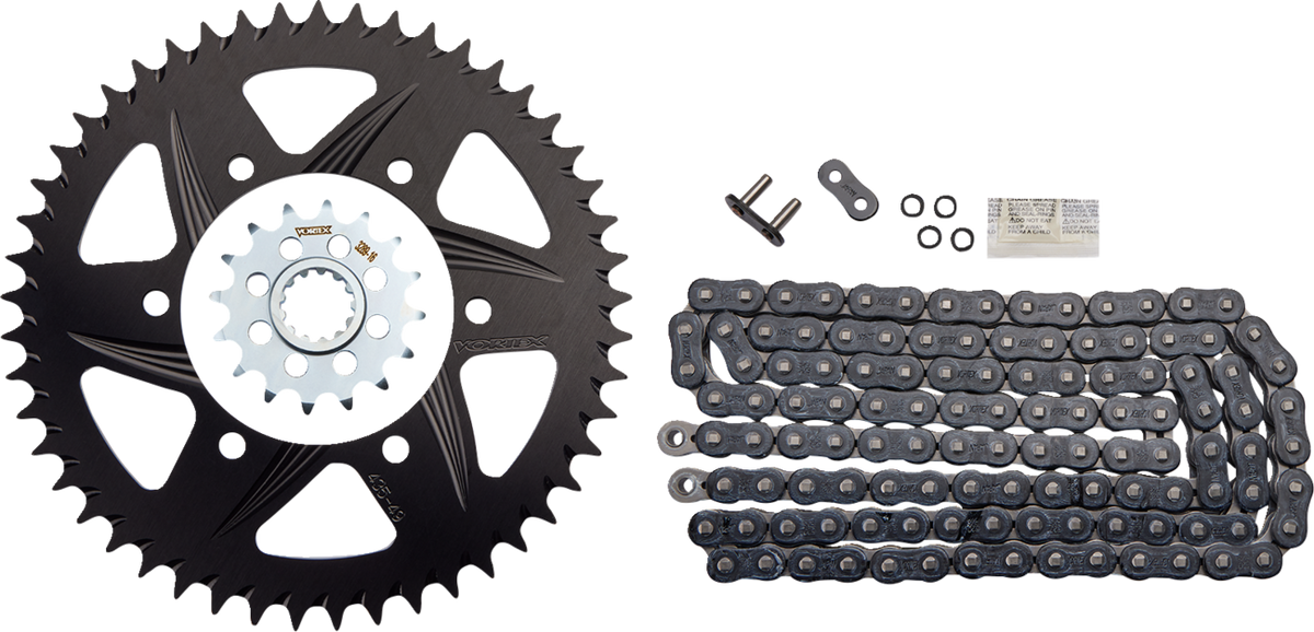 Vortex Chain And Sprocket Kit - HFRA - Black - Yamaha YZF-R1