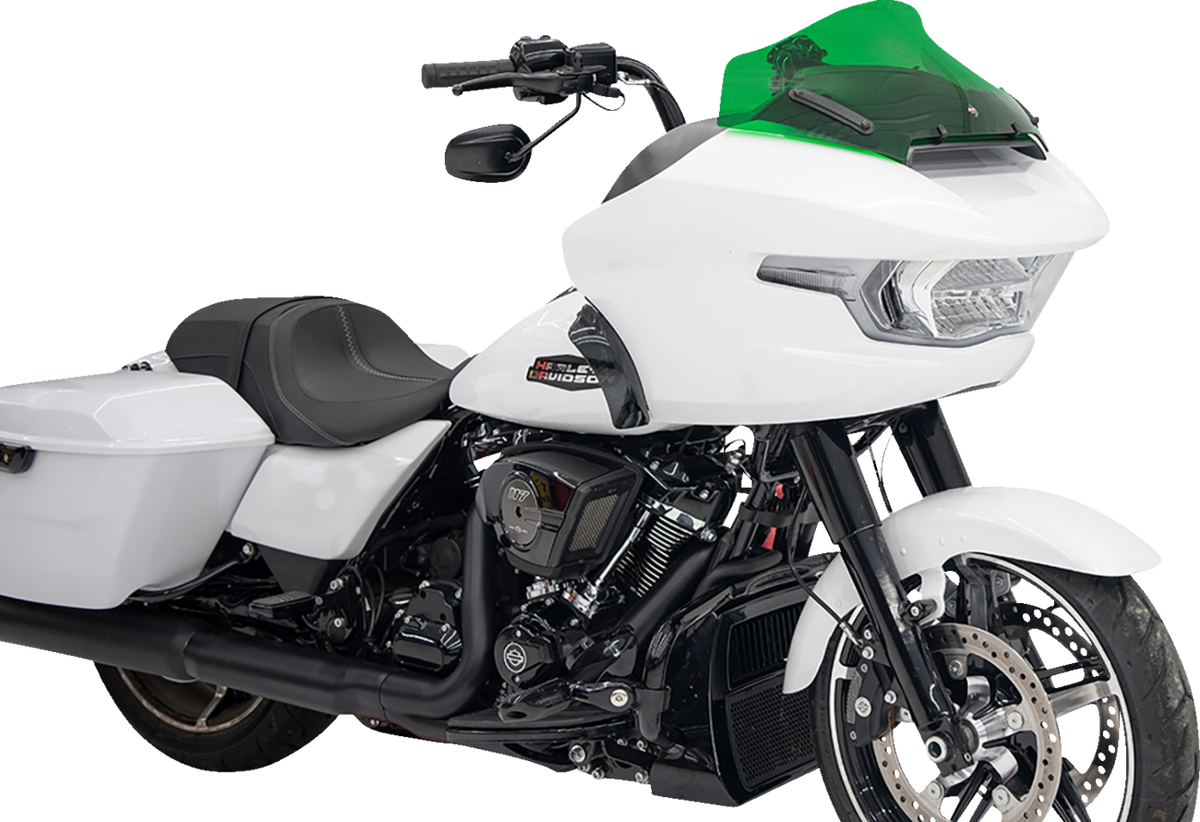 Klock Werks Kolor Flare® Windshield - 10" - Green - '23-'25 FLTRX
