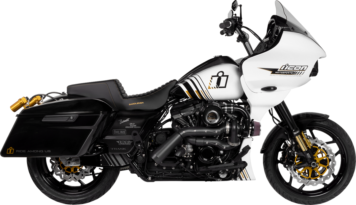 Saddlemen Side Cover - Carbon Fiber/Gloss