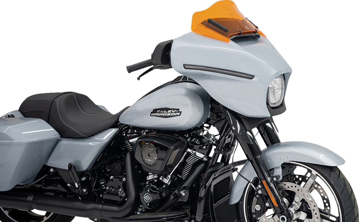 Klock Werks Kolor Flare® Windshield - 8" - Orange - '23-'25 FLHX