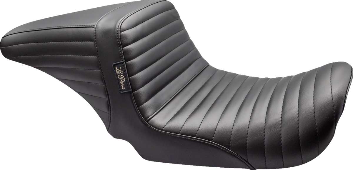 Le Pera Kickflip Up Front Seat - Pleated - Black - Dyna '06-'17