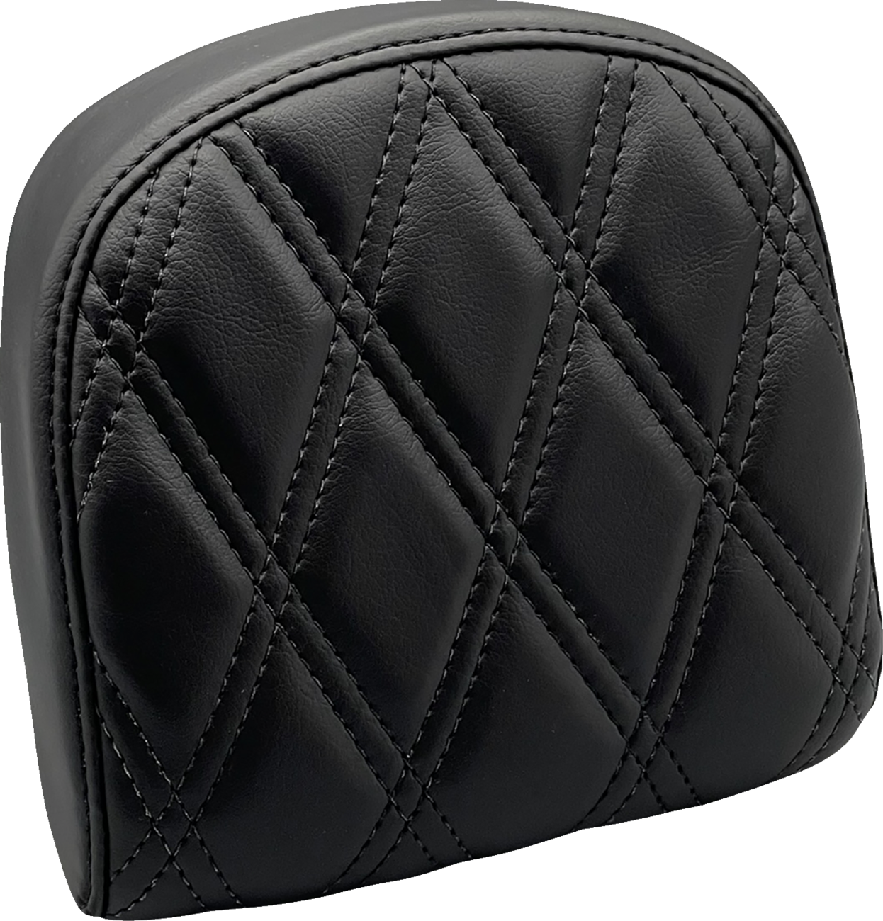 Le Pera Sissy Bar Pad - Small - Double Diamond - Dull Black