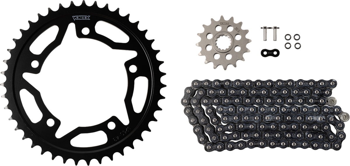 Vortex Chain And Sprocket Kit - WSS - Black - Suzuki GSX-R600