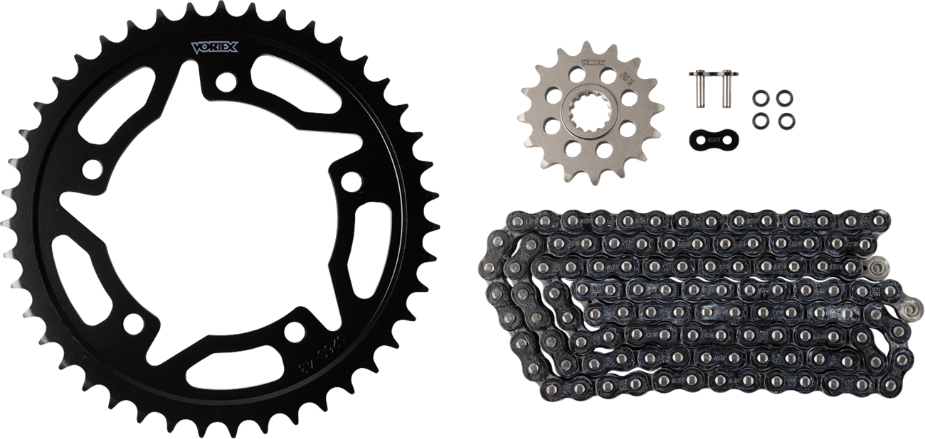 Vortex Chain And Sprocket Kit - WSS - Black - Suzuki GSX-R600