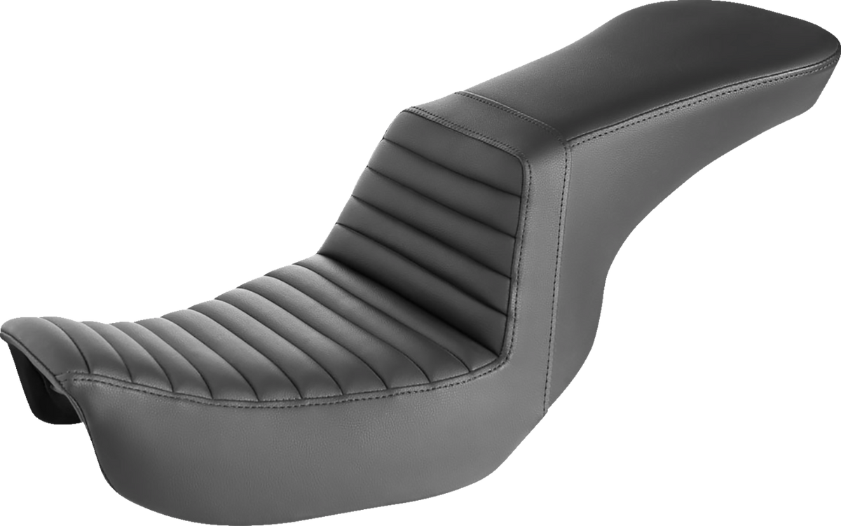 Saddlemen Step-Up Seat - Front Tuck-N-Roll - Black - Dyna