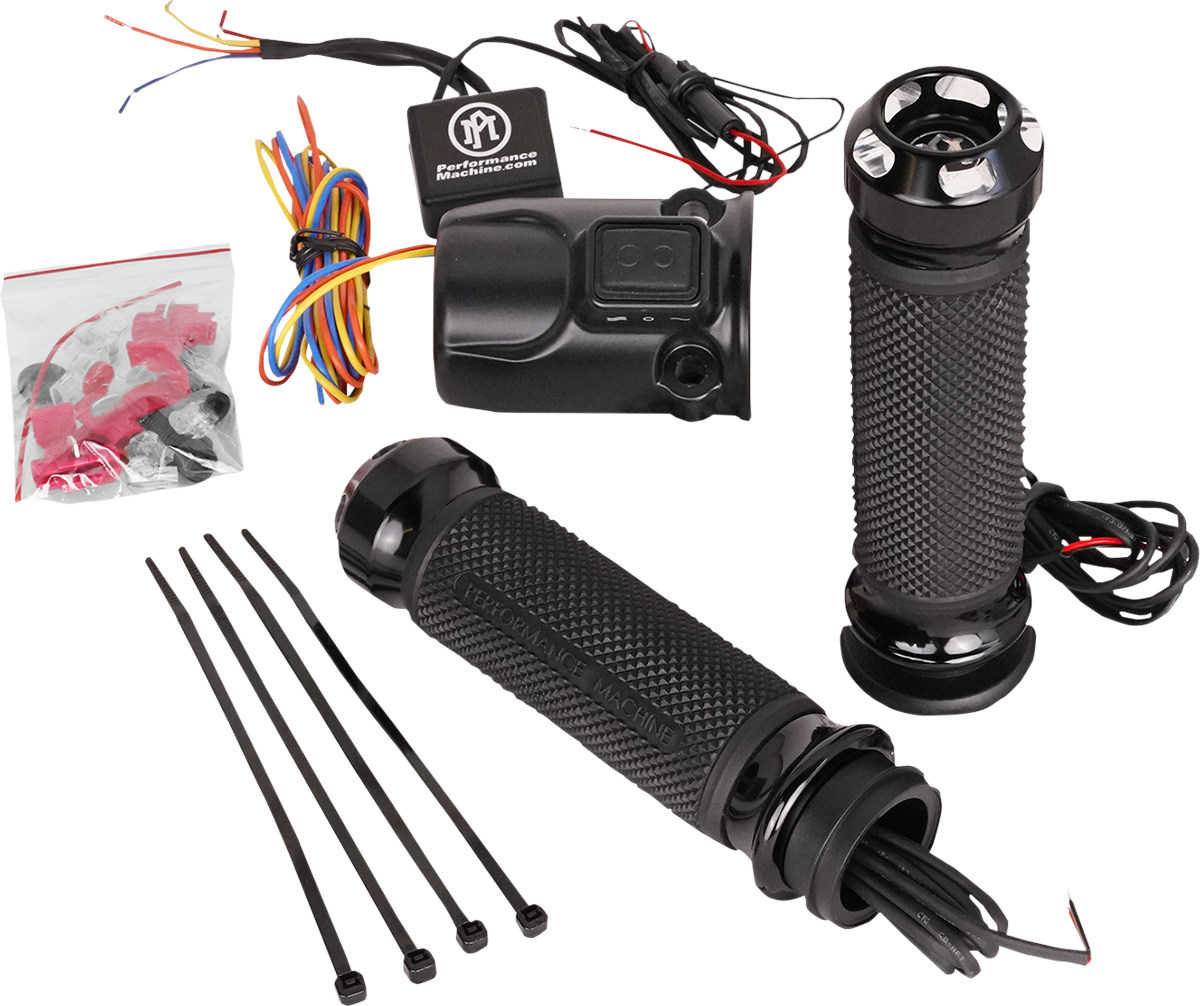 Performance Machine (PM) Apex Heated Grips - FLTRX - Contrast Cut