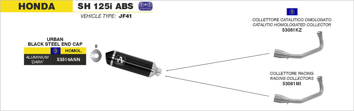 53514ANN Urban Aluminium Dark Slip On With Dark End Cap