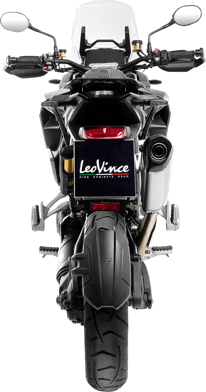LeoVince LV-14 Slip-On Muffler - Titanium Look / Stainless Steel / 7.39 lb