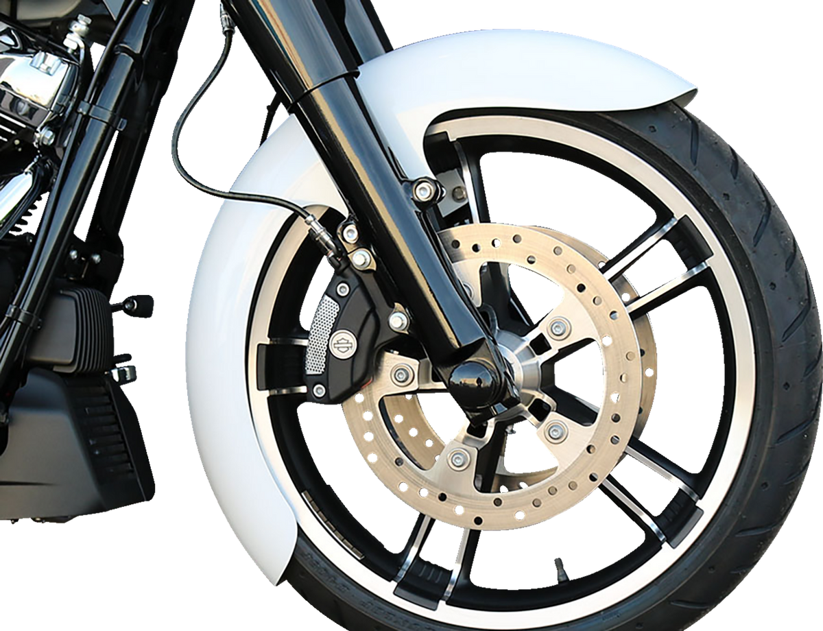 Paul Yaffe Bagger Nation Thicky Front Fender - OEM 16"-19" Wheel - With Satin Adapters - HD Touring/Trike