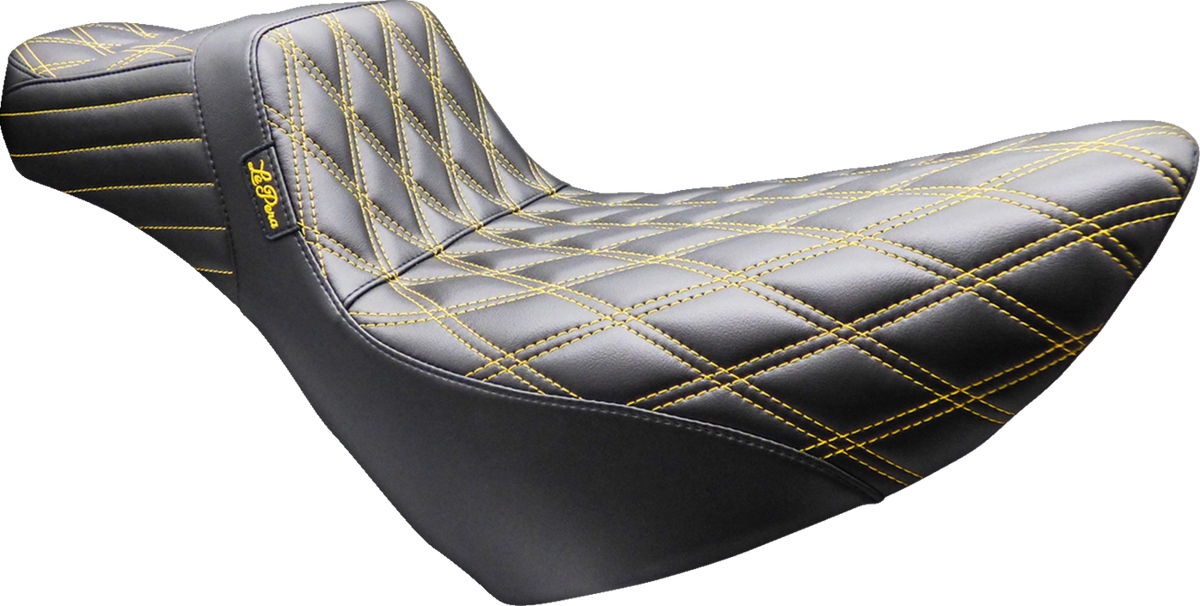 Le Pera Tailwhip Daddy Long Legs Seat - Double Diamond - Gold Stitch - FL/FX '18-'26