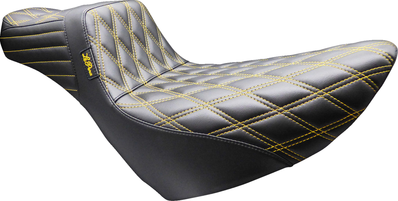 Le Pera Tailwhip Daddy Long Legs Seat - Double Diamond - Gold Stitch - FL/FX '18-'26