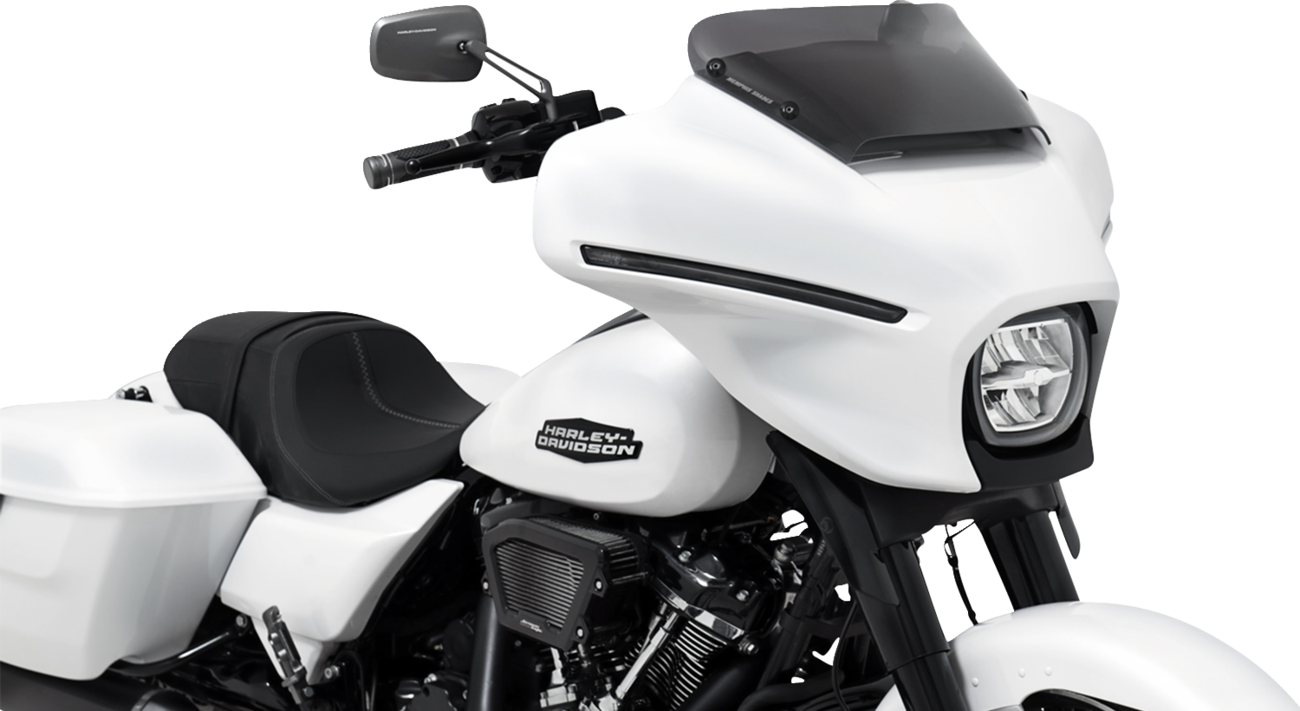 Memphis Shades Spoiler Windshield - 2" - Dark Black Smoke - FLHX