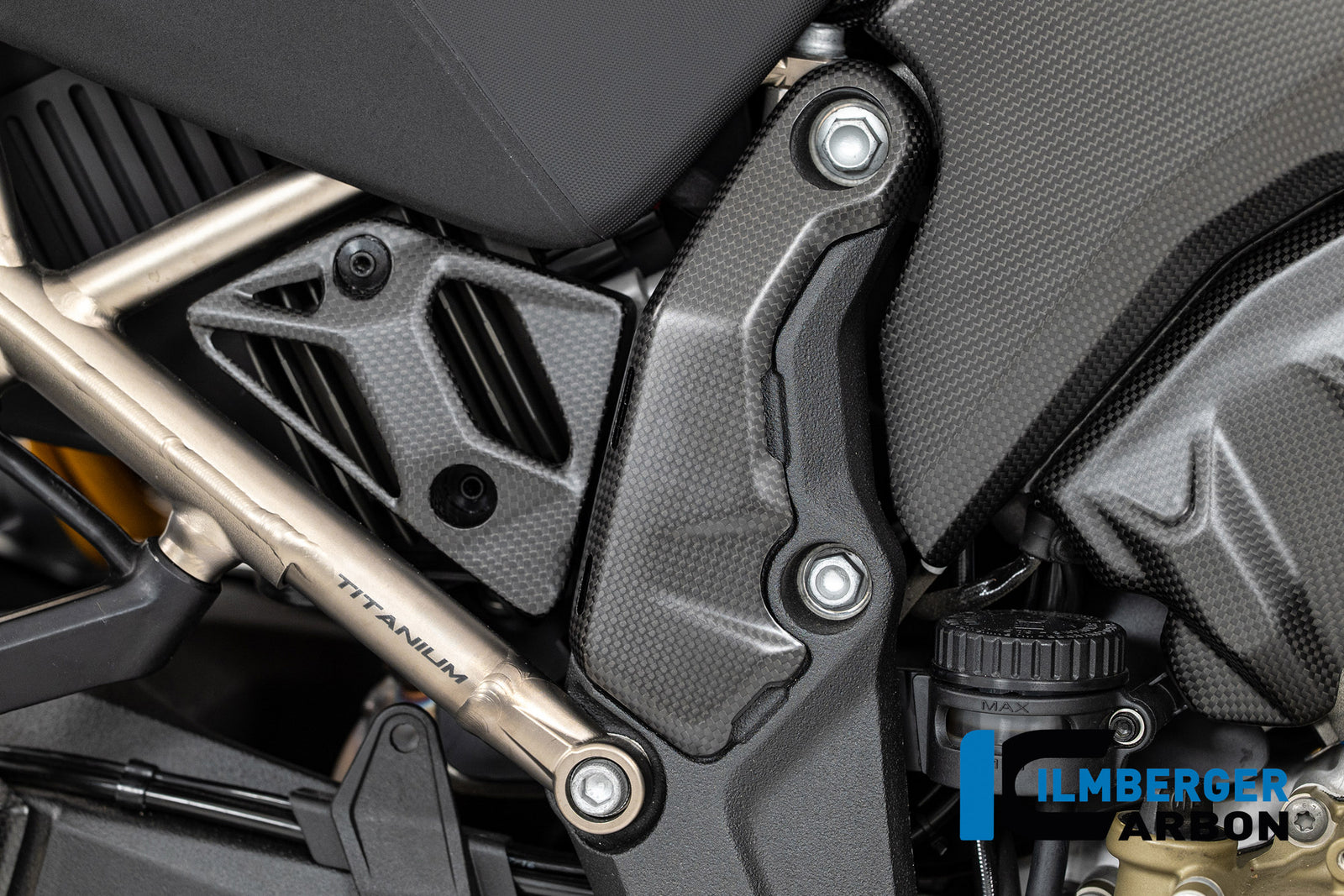 Ilmberger Carbon Upper Frame Cover Right Carbon Matte Ducati Multistrada V4 2025