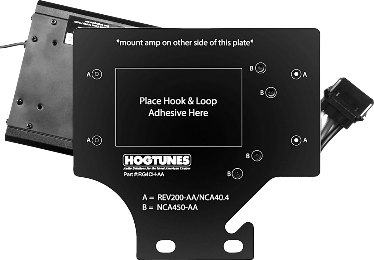 Hogtunes Amplifier Mounting Plate - '98-'13 Road Glide